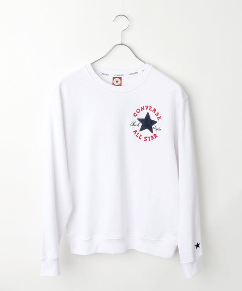 CONVERSE（コンバース）の「CONVERSE/コンバース サガラ刺繍プルオーバークルースウェット トレーナー（スウェット・メンズ・ホワイト/ブラック/ピンク/ネイビー・LL/M/L）」の22枚目の写真