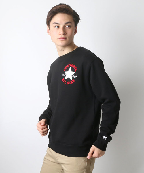 CONVERSE（コンバース）の「CONVERSE/コンバース サガラ刺繍プルオーバークルースウェット トレーナー（スウェット・メンズ・ホワイト/ブラック/ピンク/ネイビー・LL/M/L）」の13枚目の写真