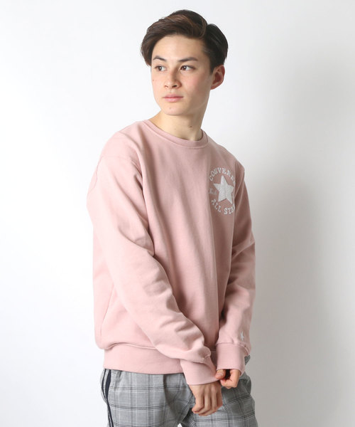 CONVERSE（コンバース）の「CONVERSE/コンバース サガラ刺繍プルオーバークルースウェット トレーナー（スウェット・メンズ・ホワイト/ブラック/ピンク/ネイビー・LL/M/L）」の15枚目の写真