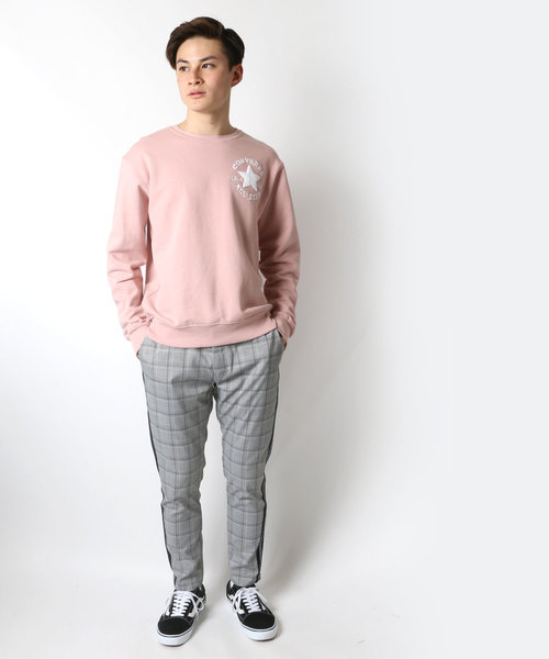 CONVERSE（コンバース）の「CONVERSE/コンバース サガラ刺繍プルオーバークルースウェット トレーナー（スウェット・メンズ・ホワイト/ブラック/ピンク/ネイビー・LL/M/L）」の11枚目の写真