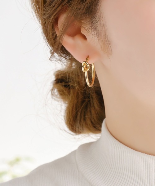 ノーブランド ピアス 両耳 CENE】セネ/ドロップレットピアス（ピアス（両耳用））｜CENE