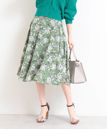 N.（N. Natural Beauty Basic） | ◆フラワーフレアミモレスカート(スカート)