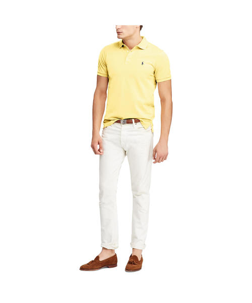POLO RALPH LAUREN（ポロ ラルフ ローレン）の「カスタム スリムストレッチ メッシュ ポロシャツ（ポロシャツ・メンズ・イエロー/ピンク/ブルー系9・LARGE/X-SMALL/MEDIUM/SMALL/X-LARGE/XX-LARGE）」の7枚目の写真