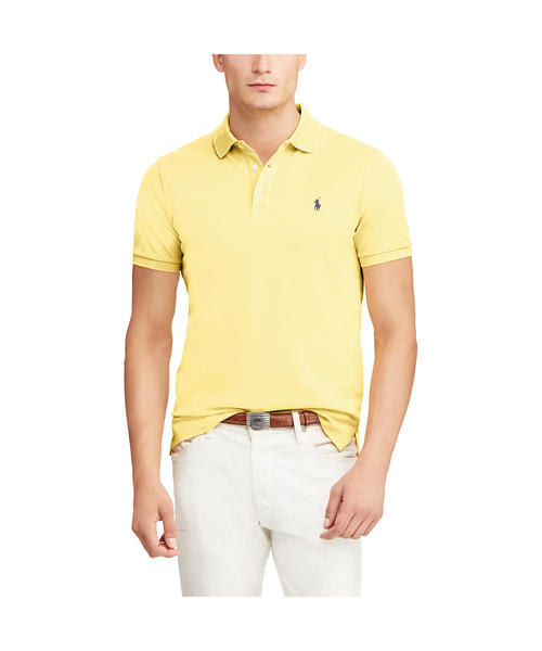 POLO RALPH LAUREN（ポロ ラルフ ローレン）の「カスタム スリムストレッチ メッシュ ポロシャツ（ポロシャツ・メンズ・イエロー/ピンク/ブルー系9・LARGE/X-SMALL/MEDIUM/SMALL/X-LARGE/XX-LARGE）」の8枚目の写真