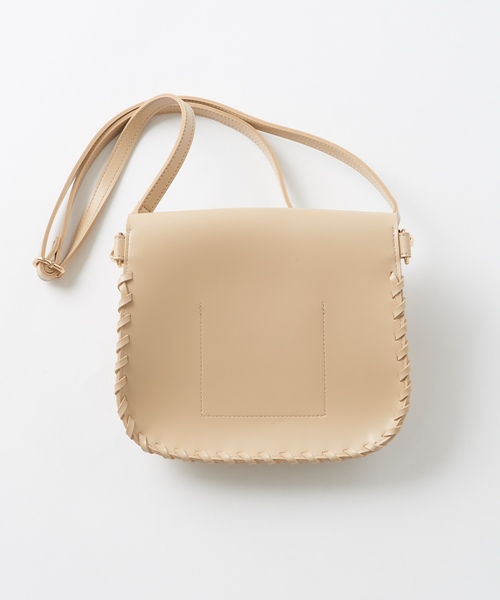 natural couture（ナチュラルクチュール）の「かがりミニショルダー（ショルダーバッグ・レディース・ブラック/キャメル/ベージュ/ホワイト・FREE）」の11枚目の写真