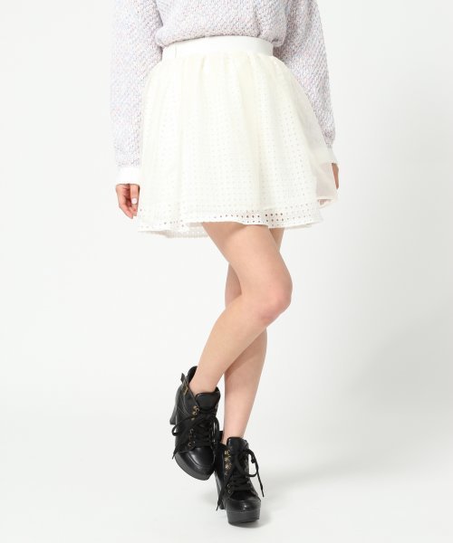 Heather（ヘザー）の「オーガンジーレイヤースカート　541603（スカート・レディース・アイボリー/ネイビー/ライトピンク・FREE）」の10枚目の写真