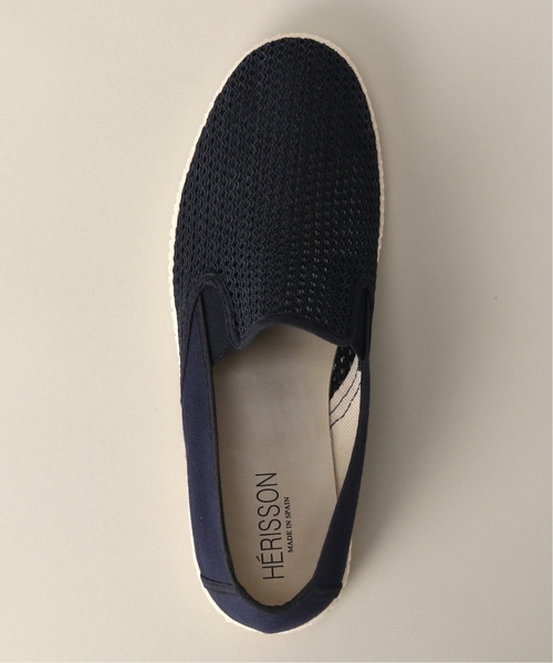 HERISSON（エリソン）の「417 MESH SLIPON / メッシュ スリッポン（スリッポン・メンズ・ホワイト/ダークブルー/ネイビー・27cm/26cm/25cm/28cm）」の8枚目の写真