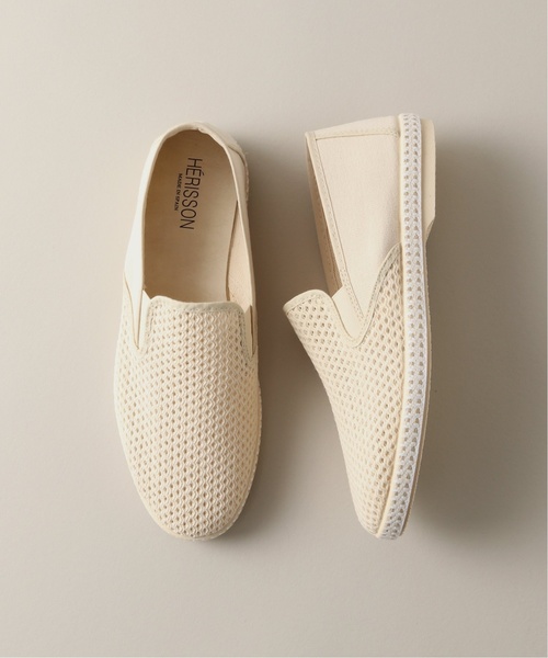 HERISSON（エリソン）の「417 MESH SLIPON / メッシュ スリッポン（スリッポン・メンズ・ホワイト/ダークブルー/ネイビー・27cm/26cm/25cm/28cm）」の17枚目の写真