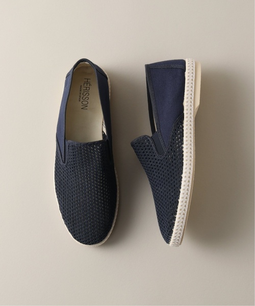 HERISSON（エリソン）の「417 MESH SLIPON / メッシュ スリッポン（スリッポン・メンズ・ホワイト/ダークブルー/ネイビー・27cm/26cm/25cm/28cm）」の20枚目の写真