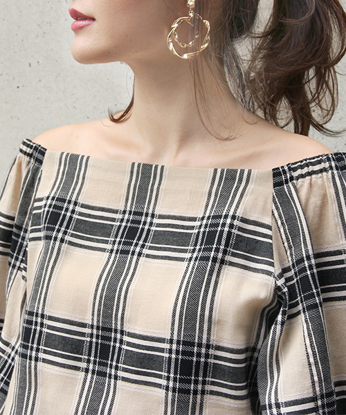 RANDA シャーリングオフショルトップス RANDA｜シャーリングオフショルトップス | Rakuten Fashion(楽天
