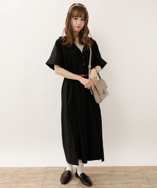 Earth Music Ecology アースミュージックアンドエコロジー の 前開きヒヨクワンピース ワンピース Wear