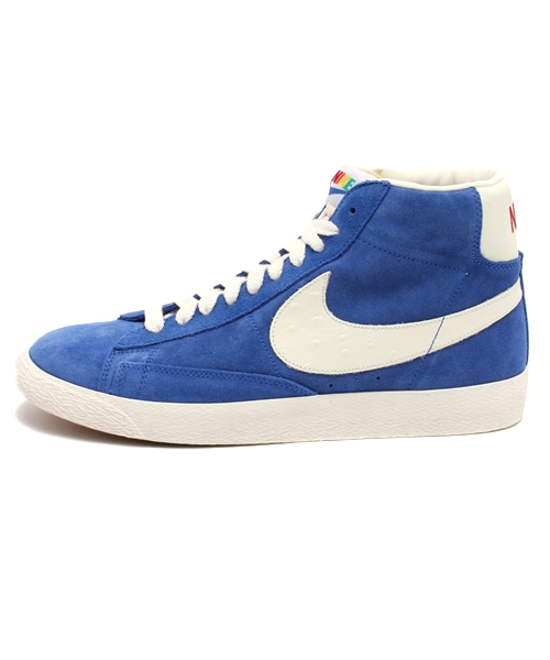 NIKE(ナイキ)の「ナイキ ブレイザー レインボーパック NIKE BLAZER MID PRM VNTG QS 638322-401(スニーカー・メンズ・ブルー・27cm/28cm/26.5cm/27.5cm/28.5cm/26cm)」の2枚目の写真