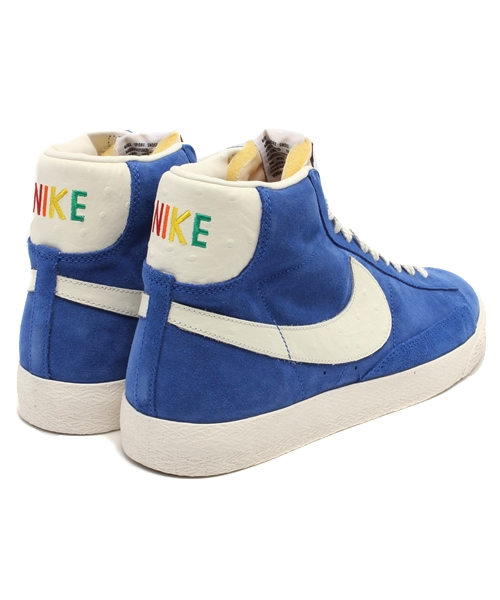 NIKE(ナイキ)の「ナイキ ブレイザー レインボーパック NIKE BLAZER MID PRM VNTG QS 638322-401(スニーカー・メンズ・ブルー・27cm/28cm/26.5cm/27.5cm/28.5cm/26cm)」の4枚目の写真