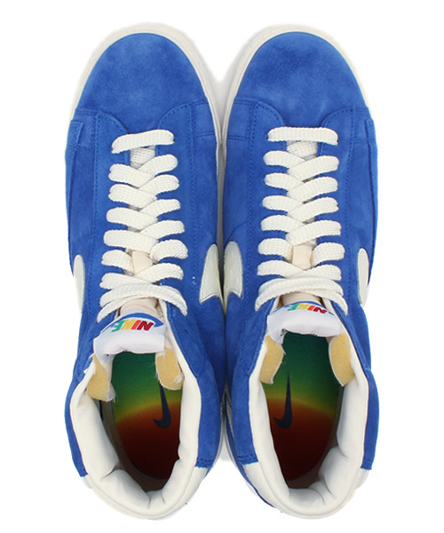 NIKE(ナイキ)の「ナイキ ブレイザー レインボーパック NIKE BLAZER MID PRM VNTG QS 638322-401(スニーカー・メンズ・ブルー・27cm/28cm/26.5cm/27.5cm/28.5cm/26cm)」の9枚目の写真