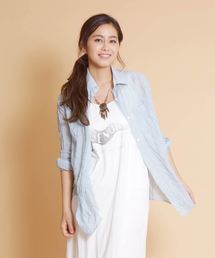 goa | ドビーストライプカシュクールシャツ(シャツ/ブラウス)