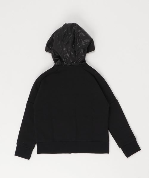adidas（アディダス）の「アディダス adidas BIDハイブリッドSWフルジップフーディー（パーカー・キッズ・ネイビー/ブラック・120cm/130cm/140cm/150cm/160cm）」の3枚目の写真