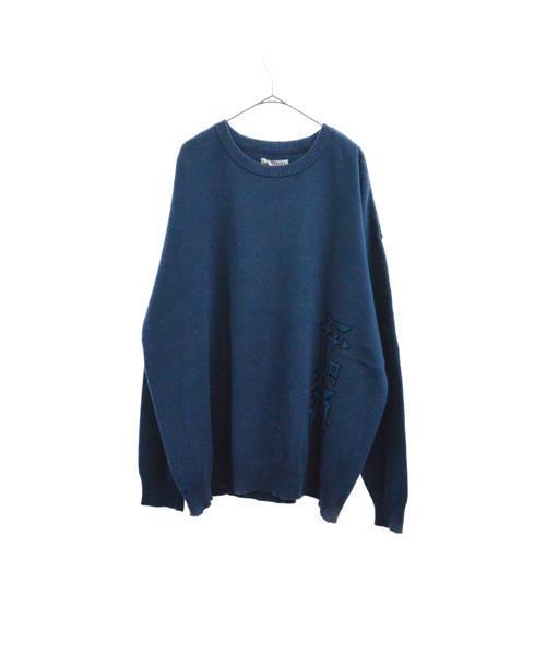 FLAGSTUFF 総柄 ウールニット カーディガン モヘヤ メンズ 編み込み