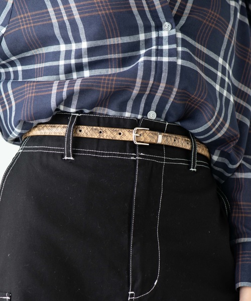 WEGO(ウィゴー)の「WEGO/細ベルト(ベルト・レディース・ブラウン/その他1/その他2/ベージュ/シルバー/ブラック・FREE)」の1枚目の写真