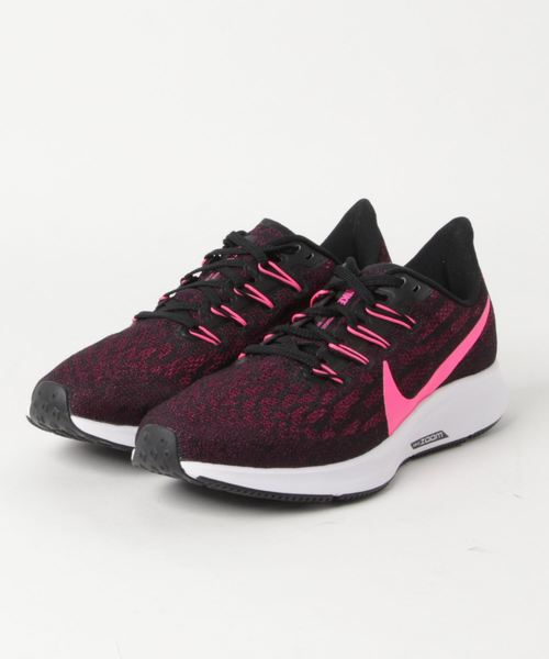 NIKE(ナイキ)の「ナイキ NIKE ウィメンズ エア ズーム ペガサス 36(スニーカー・レディース・ブラック×ピンク・23.0cm/23.5cm/24.0cm/24.5cm/25.0cm)」の3枚目の写真