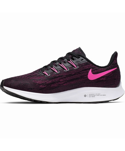 NIKE(ナイキ)の「ナイキ NIKE ウィメンズ エア ズーム ペガサス 36(スニーカー・レディース・ブラック×ピンク・23.0cm/23.5cm/24.0cm/24.5cm/25.0cm)」の4枚目の写真