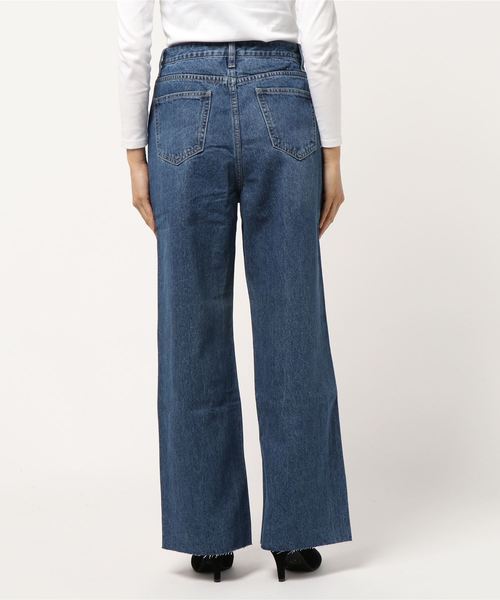 coca(coca)(コカ)の「ハイウエストカットオフデニムパンツ(デニムパンツ・レディース・ブルー・S/M/L)」の2枚目の写真