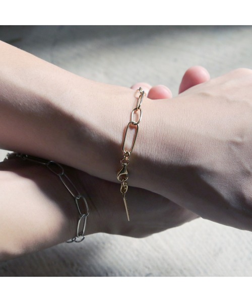 YArKA（ヤーカ）の「【YArKA/ヤーカ】silver925 narrow parts bracelet[tgi]/チェーンブレスレット シルバー925（ブレスレット・レディース・ゴールド/シルバー・FREE）」の6枚目の写真