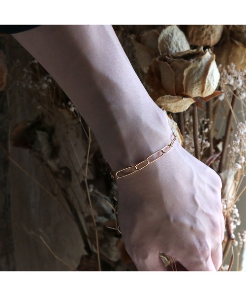 YArKA（ヤーカ）の「【YArKA/ヤーカ】silver925 narrow parts bracelet[tgi]/チェーンブレスレット シルバー925（ブレスレット・レディース・ゴールド/シルバー・FREE）」の5枚目の写真