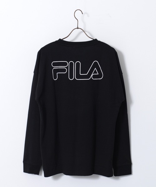 FILA(フィラ)の「【FILA/フィラ】バックプリントビッグシルエット Tシャツ ロゴプリント ロンT 長袖Tシャツ(Tシャツ/カットソー・メンズ・ブルーグレー/ブラック/ホワイト・M/L/LL)」の19枚目の写真
