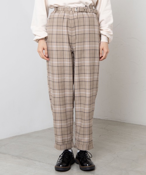 WEGO（ウィゴー）の「WEGO/ベルトチェックパンツ（その他パンツ）」 - WEAR