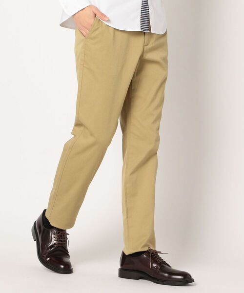 GLOSTER(グロスター)の「T/C チノストレッチパンツ(チノパンツ・メンズ・ベージュ/サックスブルー/ネイビー/グレー/ブラック・S/M/L/XL)」の1枚目の写真