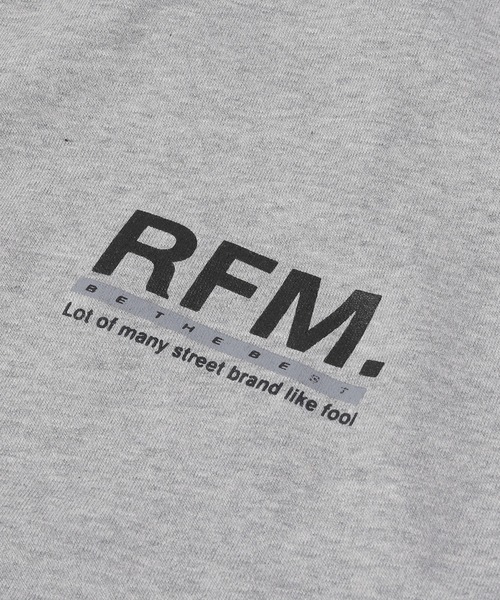 MONO-MART（モノマート）の「オーバーサイズロゴプリントRFMプルオーバーパーカー（パーカー・メンズ・ホワイト/グリーン/ネイビー/ブラック/グレー・FREE）」の9枚目の写真