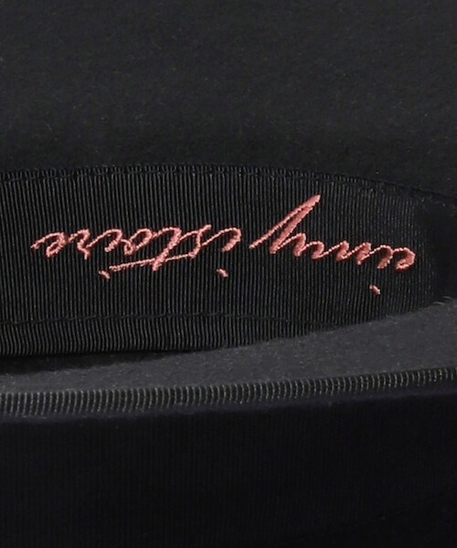 EIMY ISTOIRE（エイミーイストワール）の「ウールパイピング中折れハット BLACK（ハット・レディース・ブラック・FREE）」の3枚目の写真