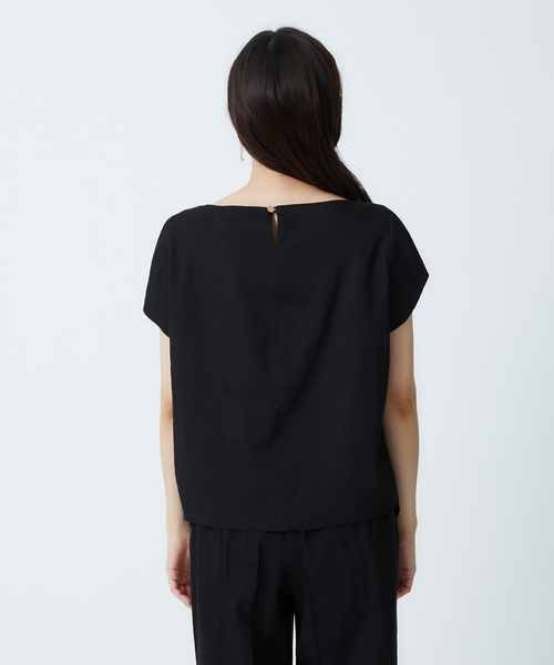 qualite(カリテ)の「【ITALY】【セットアップ】リネンレーヨンブラウス(シャツ/ブラウス・レディース・ベージュ/ブルー/ブラック/ラベンダー・36/38)」の18枚目の写真