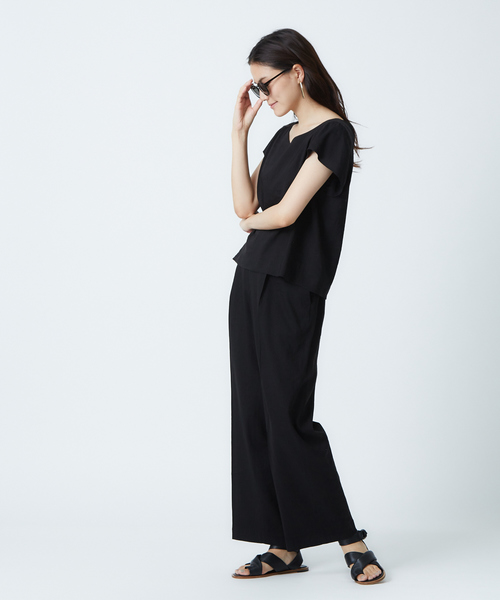 qualite(カリテ)の「【ITALY】【セットアップ】リネンレーヨンブラウス(シャツ/ブラウス・レディース・ベージュ/ブルー/ブラック/ラベンダー・36/38)」の22枚目の写真