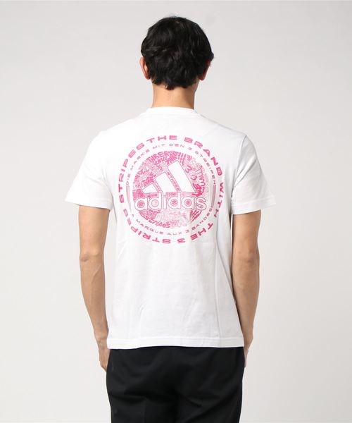 adidas（アディダス）の「【別注】アディダス adidas M Doodle Emblem Tシャツ 限定コラボ（Tシャツ/カットソー・メンズ・ホワイト/ブラック/ネイビー・XXL/S/L/XL/M）」の5枚目の写真