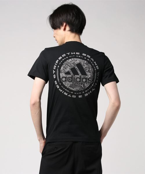 adidas（アディダス）の「【別注】アディダス adidas M Doodle Emblem Tシャツ 限定コラボ（Tシャツ/カットソー・メンズ・ホワイト/ブラック/ネイビー・XXL/S/L/XL/M）」の6枚目の写真