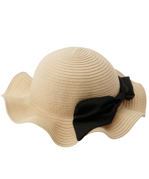 D.fesense（ディーフェセンス）の「折りたたみリボンハット（ハット・キッズ・ブラック/レッド系その他・48cm/50cm）」の3枚目の写真