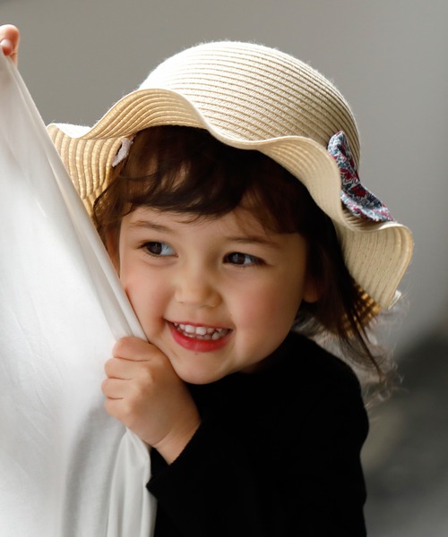 D.fesense（ディーフェセンス）の「折りたたみリボンハット（ハット・キッズ・ブラック/レッド系その他・48cm/50cm）」の5枚目の写真