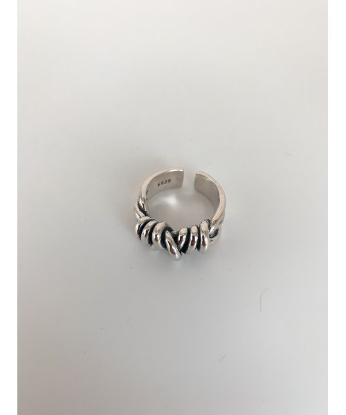 mou（モウ）の「S925変形結びリング（リング・レディース・シルバー・FREE）」の4枚目の写真