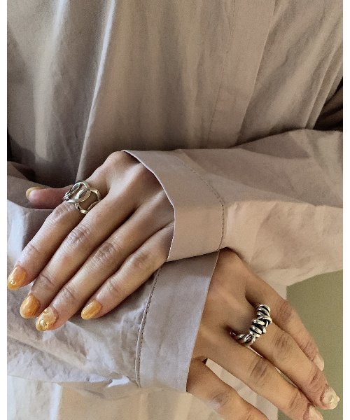 mou（モウ）の「S925変形結びリング（リング・レディース・シルバー・FREE）」の10枚目の写真