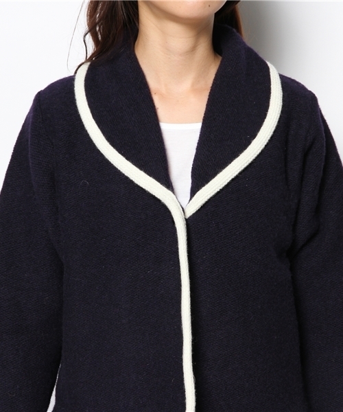 BEAMS BOY（ビームスボーイ）の「ROBERT MACKIE×BEAMS BOY / ウール ショールジャケット（テーラードジャケット・レディース・ナチュラル/ピンク/ネイビー・ONE SIZE）」の8枚目の写真