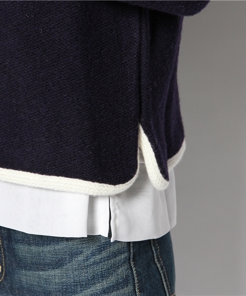 BEAMS BOY（ビームスボーイ）の「ROBERT MACKIE×BEAMS BOY / ウール ショールジャケット（テーラードジャケット・レディース・ナチュラル/ピンク/ネイビー・ONE SIZE）」の10枚目の写真