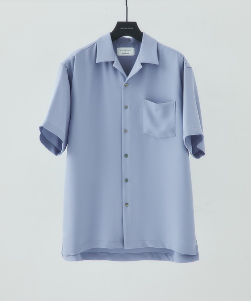 UNITED TOKYO（ユナイテッドトウキョウ）の「ＤＲＹツイルオープンカラーシャツ/ビッグシルエット（シャツ/ブラウス・メンズ・ライトグレー/ブラック/ベージュ/ライトグリーン/サックスブルー/カーキ/インディゴブルー/ブルー/ピンク・1/2/3）」の7枚目の写真