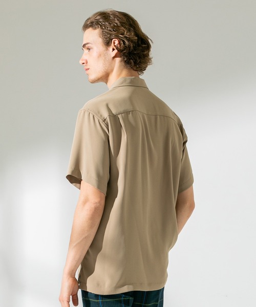 UNITED TOKYO（ユナイテッドトウキョウ）の「ＤＲＹツイルオープンカラーシャツ/ビッグシルエット（シャツ/ブラウス・メンズ・ライトグレー/ブラック/ベージュ/ライトグリーン/サックスブルー/カーキ/インディゴブルー/ブルー/ピンク・1/2/3）」の12枚目の写真