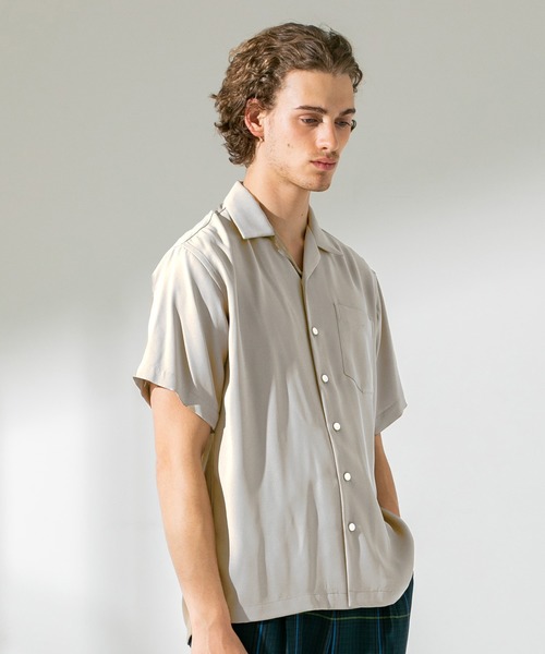 UNITED TOKYO（ユナイテッドトウキョウ）の「ＤＲＹツイルオープンカラーシャツ/ビッグシルエット（シャツ/ブラウス・メンズ・ライトグレー/ブラック/ベージュ/ライトグリーン/サックスブルー/カーキ/インディゴブルー/ブルー/ピンク・1/2/3）」の17枚目の写真