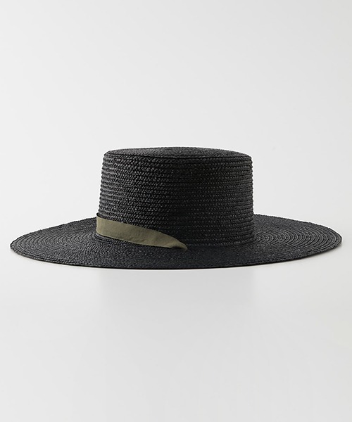 AZUL by moussy（アズールバイマウジー）の「RIBBON BOATER HAT/リボンボーダーハット（ハット・レディース・ベージュ/ブラック・FREE）」の7枚目の写真