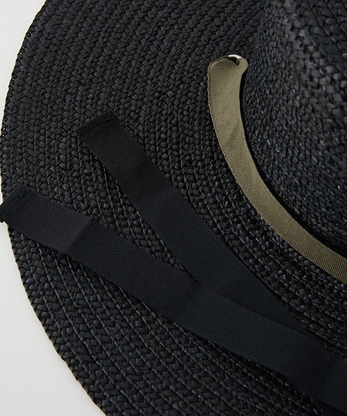 AZUL by moussy（アズールバイマウジー）の「RIBBON BOATER HAT/リボンボーダーハット（ハット・レディース・ベージュ/ブラック・FREE）」の12枚目の写真