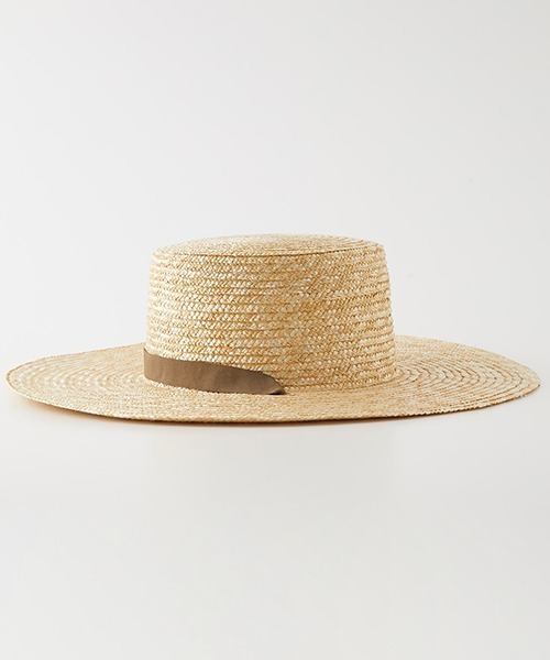 AZUL by moussy（アズールバイマウジー）の「RIBBON BOATER HAT/リボンボーダーハット（ハット・レディース・ベージュ/ブラック・FREE）」の6枚目の写真