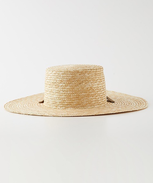 AZUL by moussy（アズールバイマウジー）の「RIBBON BOATER HAT/リボンボーダーハット（ハット・レディース・ベージュ/ブラック・FREE）」の9枚目の写真