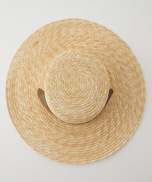AZUL by moussy（アズールバイマウジー）の「RIBBON BOATER HAT/リボンボーダーハット（ハット・レディース・ベージュ/ブラック・FREE）」の5枚目の写真
